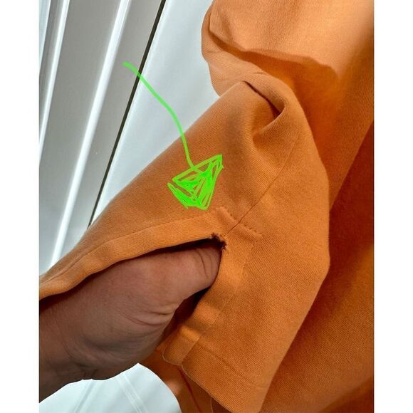 Polo Ralph Lauren light orange/ peach polo size L - flaws - Picture 8 of 10